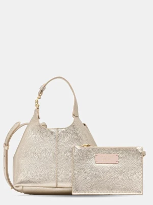 Coccinelle torebka skórzana kolor złoty E1 SHA 58 01 01