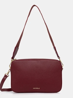 Coccinelle torebka skórzana TEBE kolor bordowy E5.MN5.52.01.01