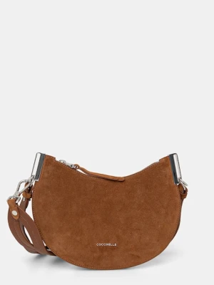 Coccinelle torebka zamszowa kolor brązowy E1.QKG.13.03.01