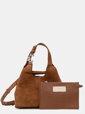 Coccinelle torebka zamszowa kolor brązowy E1.THE.58.01.01