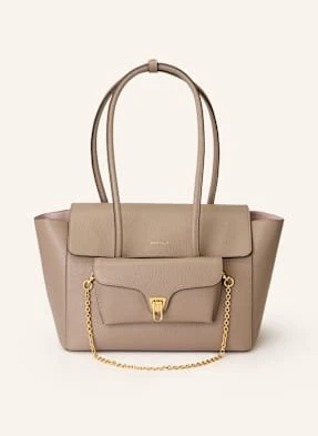 Coccinelle Zestaw: Torba Shopper I Torba Na Ramię beige