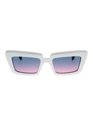 Coccodrillo Białe Okulary Przeciwsłoneczne Retrosuperfuture