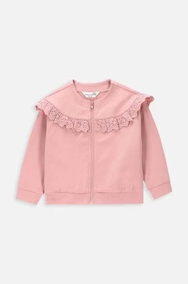 Coccodrillo bluza niemowlęca kolor różowy gładka