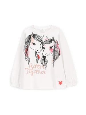 Coccodrillo Bluzka WC5143101NGK Biały Regular Fit