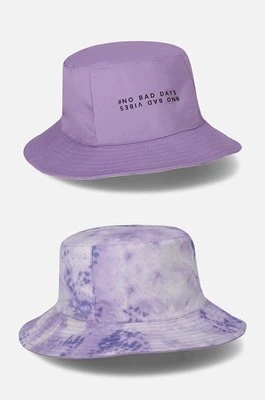 Coccodrillo kapelusz bawełniany dziecięcy kolor fioletowy bawełniany