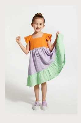 Coccodrillo sukienka bawełniana dziecięca mini rozkloszowana