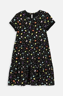 Coccodrillo sukienka dziecięca kolor czarny mini rozkloszowana