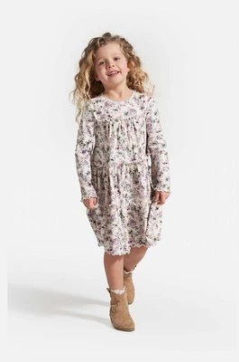 Coccodrillo sukienka dziecięca kolor fioletowy mini rozkloszowana