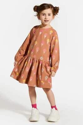 Coccodrillo sukienka dziecięca kolor różowy mini rozkloszowana