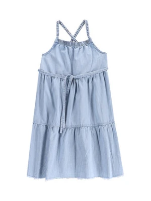 Coccodrillo Sukienka jeansowa WC5128302HGK Błękitny Relaxed Fit