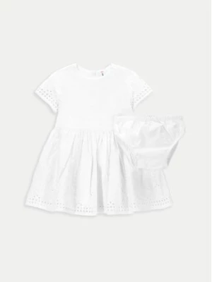 Coccodrillo Sukienka letnia WC4128202GPN Biały Regular Fit