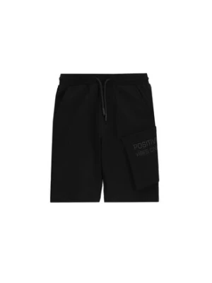 Coccodrillo Szorty sportowe WC5120501VBC Czarny Regular Fit