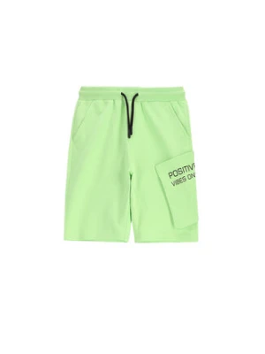 Coccodrillo Szorty sportowe WC5120501VBC Zielony Regular Fit