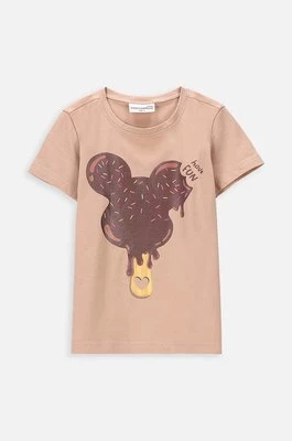 Coccodrillo t-shirt dziecięcy kolor beżowy