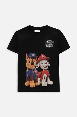 Coccodrillo t-shirt dziecięcy kolor czarny z nadrukiem