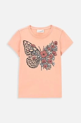 Coccodrillo t-shirt dziecięcy kolor pomarańczowy