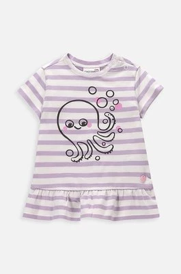 Coccodrillo t-shirt niemowlęcy kolor fioletowy