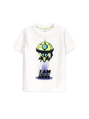 Coccodrillo T-Shirt WC5143202CBK Biały Regular Fit