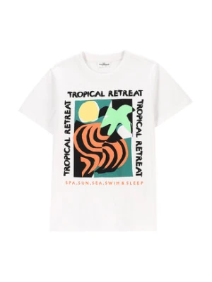 Coccodrillo T-Shirt WC5143205TBJ Biały Regular Fit