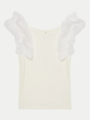 Coccodrillo Top WC4143301EJG Écru Regular Fit