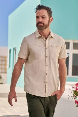 Coconut Slub Texture - koszula męska - Yellow Mountain Warehouse