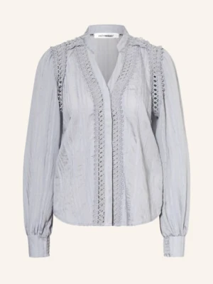 Co'couture Bluzka Kesicc Z Koronką Z Otworami blau