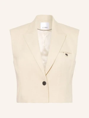 Co'couture Kamizelka Typu Blezer Z Lnu beige