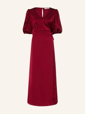 Co'couture Satynowa Sukienka Safiracc W Stylu Kopertowym rot CIEMNOCZERWONY