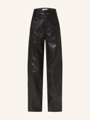 Co'couture Spodnie Gittcc W Stylu Skórzanym schwarz