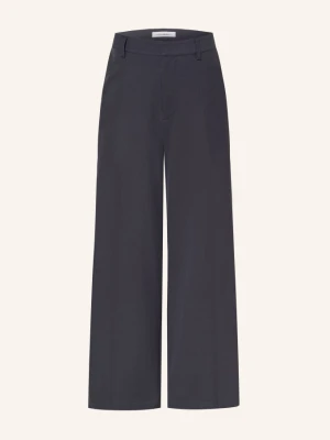 Co'couture Spodnie Typu Marlene Demicc blau GRANATOWY