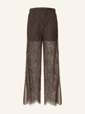 Co'couture Spodnie Z Koronki braun