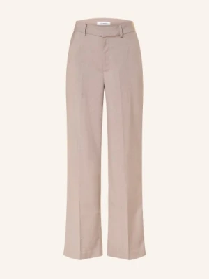 Co'couture Spodnie Z Materiału Typu Marle Mattycc beige