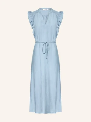 Co'couture Sukienka Heracc Z Falbanami blau
