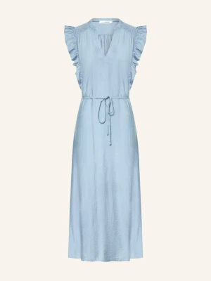 Co'couture Sukienka Heracc Z Falbanami blau JASNONIEBIESKI
