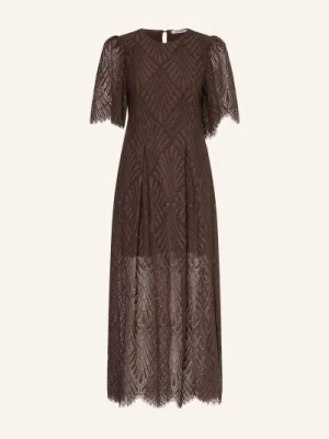 Co'couture Sukienka Z Koronką braun