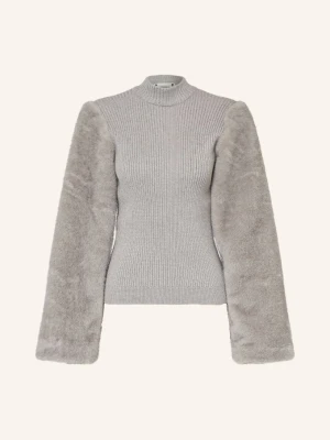 Co'couture Sweter Elisabethcc Z Mieszanki Materiałów grau SZARY