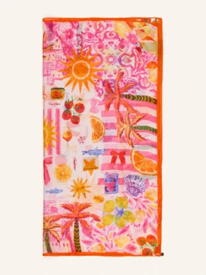 Codello Szalik Jedwabny pink