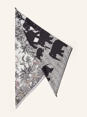 Codello Trójkątna Chusta Z Jedwabiu weiss