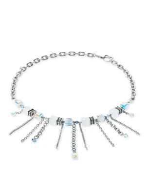 COEUR DE LION Naszyjnik z kryształami Swarovski - dł. 47 cm rozmiar: onesize srebrny