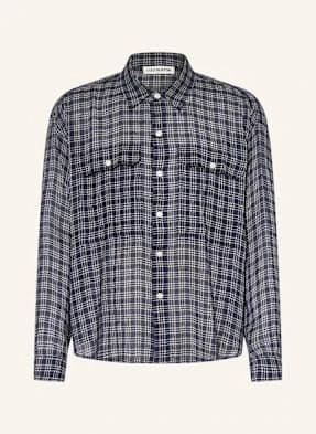 Cole Buxton Koszula Kayce Comfort Fit Z Lnem blau
