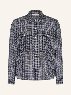 Cole Buxton Koszula Kayce Comfort Fit Z Lnem blau