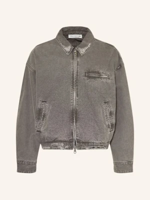 Cole Buxton Kurtka Jeansowa Distressed Trucker schwarz