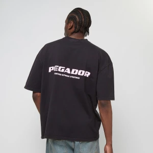 Pegador Coline Logo Oversized Tee Vintage mężczyźni T-Shirty i Polo czarny rozmiar Odzież