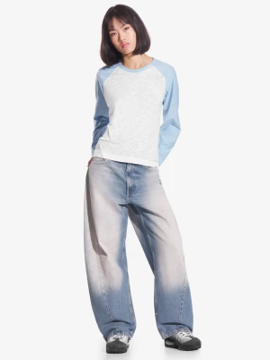 College longsleeve damski niebieski Prosto