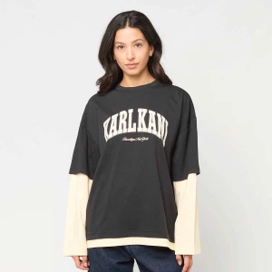 College Oversized Layered Longsleeve Karl Kani czarny