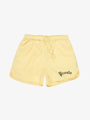 College szorty kąpielowe regular męskie żółte Klasyk
