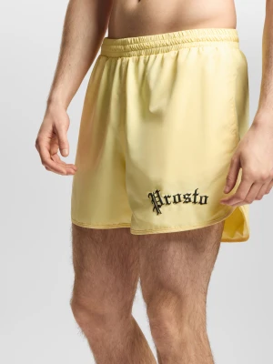 College szorty kąpielowe regular męskie żółte Klasyk