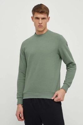 Colmar bluza bawełniana męska kolor zielony gładka