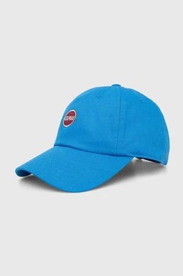 Colmar czapka z daszkiem bawełniana kolor niebieski