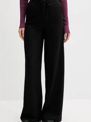 Colmar spodnie damskie kolor czarny szerokie high waist 0606.2ZW